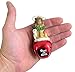 Lion and Angel with Lamb Bell Hanging Ornament 3 3/4 Inch (Set of 2)