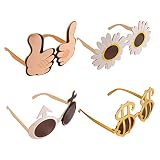 TD.IVES Funny Glasses Party Sunglasses Costume Sunglasses,12 Pack Cool Shaped Funny Party Hats