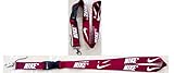 Nike Lanyard Keychain Holder Maroon Red with White