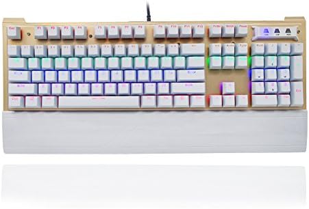 Mechanical Gaming Illuminated Keyboard RGB Multi-Colors Blue Switches for PC Gaming(K102)