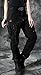 Chouyatou Women's Stylish Military Multi-Pockets Wild Cargo Pants (Large, Black)