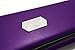 Quiver Time  Violet Portable Game Card Carrying Case - Stylish PU Leather Exterior with Double Zipper, Dividers, Wrist Strap & Shoulder Strap - Deck Box Compatible - Plus: 100 Transparent Sleeves