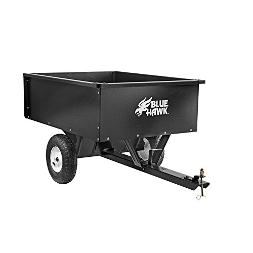 10cu ft Steel Dump Cart Garden Yard Wagon Lawn tractor Mower trailer Attachment