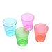 2oz Plastic Neon Shot Glasses - Heavy Duty - 100ct