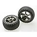Traxxas 2470A Tires and Wheels, Black Chrome, Assembled, Bandit, 2-Piece