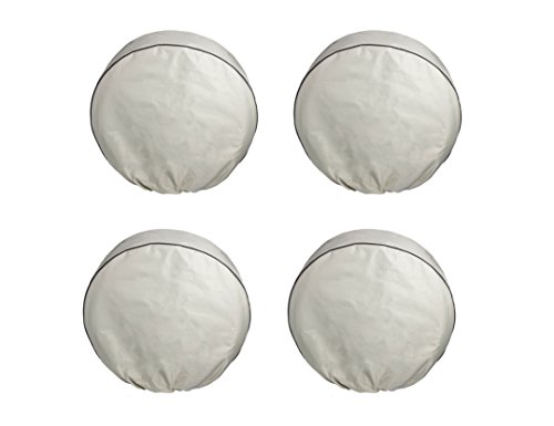 RORAIMA Signature 4 PCS RV Tire Cover Protect Your RV,Camper, SUV, Keep Your Truck Tire away from UV Rays or High Tempreture, Fits Tire Diameter 23"-25.75" Beige Color - Thumbnail 5