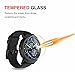 AKWOX [4 Pack] for Ticwatch S (Sport) / Ticwatch E (Express) / E2&S2 /Ticwatch C2 /2 Tempered Glass Screen Protector, 2.5D Arc Edges 9 Hardness Anti-Scratch Bubble-Free