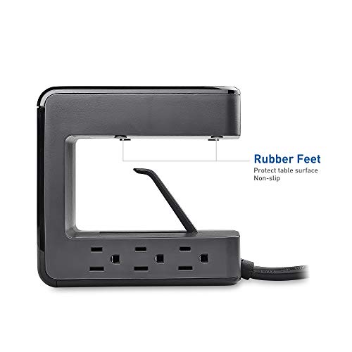 Cable Matters UL Listed 6 Outlet Desk Mount Surge Protector Power Strip