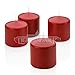 Light In The Dark 4 Red Apple Cinnamon Scented Pillar Candle 3 Inch Tall X 3 Inch Wide