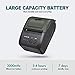 Bluetooth Thermal Receipt Printer, LOSRECAL Portable Personal Bill Printer with Carrying Case, Mini Wireless 58mm Mobile Printer Compatible with Android/Windows, Support ESC/POS Print Commands Setthumb 1