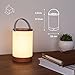 TaoTronics TT-DL033 Rechargeable Touch Sensor Bedside Lamp, LED Table lamp with Internal Battery up to 110 Hours Operation, Dimmable Warm Night Light, Color Changing RGB Light for Bedroom