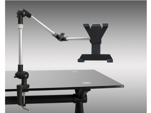 System-S Desk Mount with Swivel Arm Flexible with Table Clamp for iPad Pro (12, 9 Inches)