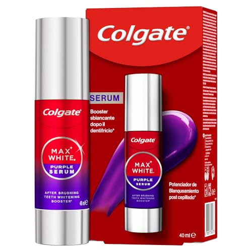 Max White Purple Serum 40ml, Booster Sbiancante Denti istantaneo, Sbianca istantaneamente, Formula a doppia azione per denti bianchi, tecnologia correzione immediata del colore