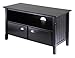 Winsome Wood Timber Media/Entertainment, Black