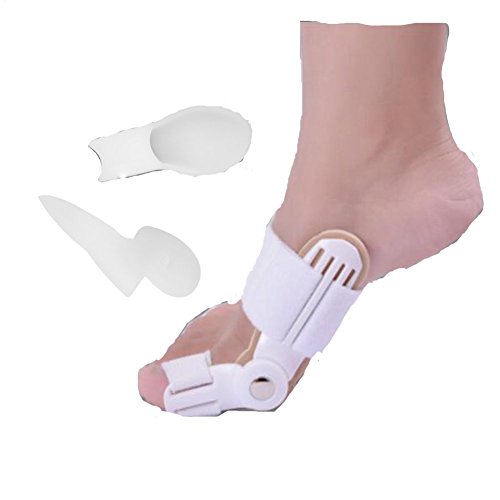ACCMOR 2 Pairs of Bunion Corrector and Bunion Relief kit for Hallux Valgus& Bunion surgery. Toe Separators, Toe Straightener, Bunion Splint,Bunion Protector, Toe Spacer, Adjustable, One Size Fit All