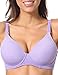 Gratlin Women's Padded Maternity Underwire Nursing Bra with Full Sling Lilac 34C