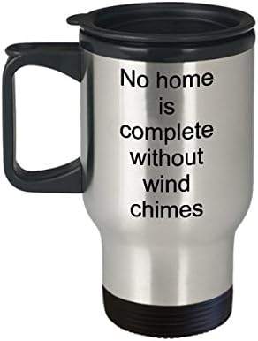 Wind chime collector mug, Wind chime hoarder, Travel mug, stainless, Coffee cup, No home is complete without wind chimes