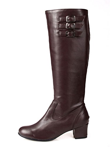 Mtxc Women's Final Fantasy£ºType-0 Cosplay Sice Uniform Shoes Brown - Image 5