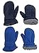 N'Ice Caps Little Kids and Baby Easy-On Sherpa Lined Fleece Mittens - 2 Pair Pack