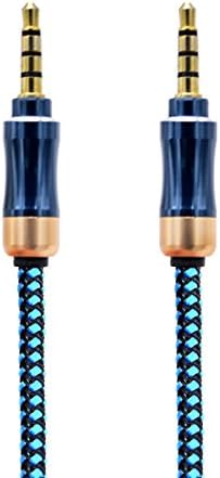 Super HD 3.5mm Colorful Audio Cable-Male to Male Car AUX Cable Connecting Smart phone, MP3 Player, iPod, iPad, speaker, Television, to Car Stereo Audio Devices-1M(blue)