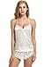 Avidlove Women Sleepwear Sexy Lingerie Satin 2 Piece Cami Shorts Pajama Set, White, Small
