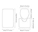 Afro Black Woman with Blue Hair Skidproof Toilet Seat Bathroom Floor Mat Pedestal Rug + Lid Toilet Cover + Bath Mat 3 Piece
