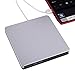 External DVD/CD-RW Drive ,SZYIKUER USB 3.0 Portable External DVD/CD-RW Burner&Drive&Write With Built-in USB Cable For Apple Macbook, Macbook Pro, Macbook Air And Other Desktop & Laptop-Silver