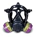 North Respiratory Protection 762000 S-Series Survivair Opti-Fit APR Full Facepiece Respirators, Medium, 5-Pt Strap