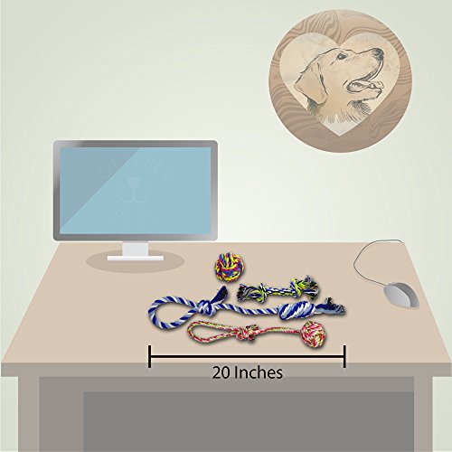 Otterly Pets Puppy Dog Pet Rope Toys For Small to Medium Dogs (Set of 4)