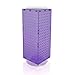 Azar 703385-PUR Interlocking Pegboard Display, 8-Inch by 8-Inch by 20-Inch, Purple