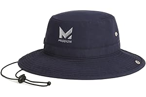 MISSION Cooling Bucket Hat - Unisex Wide-Brim Hat for Men & Women - Lightweight, Foldable & Durable - Cools Up to 2 Hours
