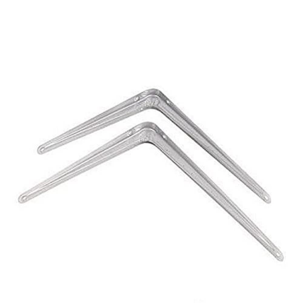 Merriway® BH01533 (2 Pcs) Shelf Brackets London Style, 300 x 250mm (12 x 10 inch) 65lb Load White - Pack of 2 Pieces