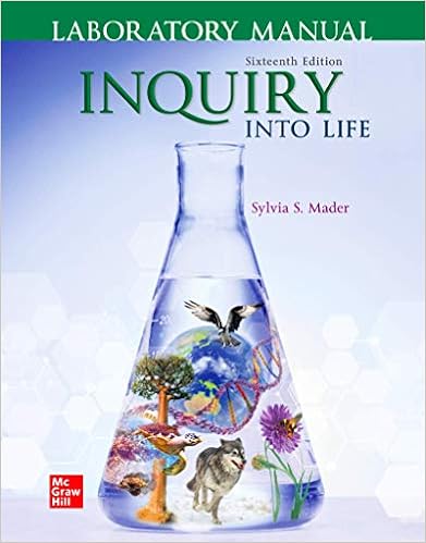  Lab Manual For Inquiry Into Life 9781260482577 Mader Sylvia Books