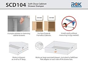 2 Pack Rok Hardware Soft Close For Wood Drawers Soft Close Drawer