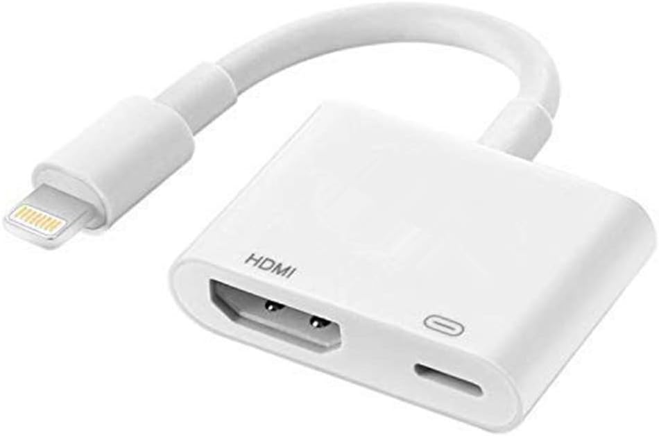 MASON TURNER Compatible with iPhone iPad to HDMI Adapter Cable, Digital AV Adapter 1080p HD TV Connector Cord Compatible with iPhone Xs Max XR 8 7 6Plus, iPad Pro Mini Air to TV (W1)