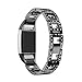 GBSELL Fashion Sport Stainless Steel Watch Band Wrist Strap For Fitbit Charge 2 (Black)