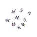 10 Packs Dental Orthodontic Brackets Brace Mini Roth 022 Slot 3-4-5 Hooks Metal