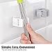 Broom Holder Wall Mounted, FUNHOUR Mop Holders Broom Grippers Mop Racks Broom Holders Self Adhesive Hanger Anti-Slip No Drilling Holder Storage & Organization for Kitchen, Bathroom, Garden (6 PCS)