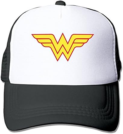 Unisex Cap Black Wonder Woman Logo DC Comics American Trucker Hat Snapback Caps