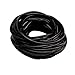 L'VOW Black Gummy Silicone Rubber Wristbands Bracelets Bands Shag Pack of 30