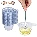 PPX 100 Pack Urine Cups,Plastic Disposable Urine Specimen Cups for Ovulation Test/Pregnancy Test/pH Test Etc. 40ML/1.36 oz