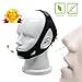 Stop Snoring Devices, Comfortable and Adjustable Anti-Snoring Chin Strap Snore Solution & Natural Sleep Aid with Instant Snore Relief and Ease Breathing For Men & Women black