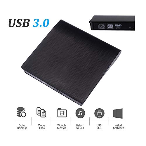 WONdere USB 3.0 External DVD CD Drive High Speed Data Transfer DVDÂ±RW DVD-ROM Writer Burner