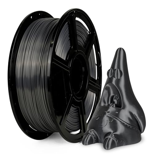 Flashforge PLA Silk 1,75 mm 3D-Drucker Filamente Silk PLA (Metallgrau, 1 kg)