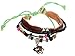 Imixlot Handmade Multilayer Leather Vintage Ancient Horse Charm Bangle Wrap Bracelet Wristband