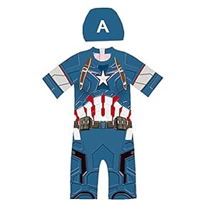 Cosplay Captain America Badpak Avengers Kinderen Zwemkleding Cartoon Badmode Zwemmen Set Korte Mouw Surfpak Jongen…
