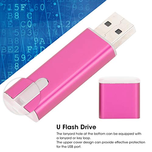 Allsor USB Pendrive, Mini Memory Stick, USB2.0 Rose Red Desktop-Zubehör mit Atemlicht Home Office für Computer Tablet… – Bild 7