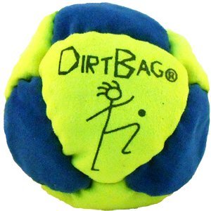 Dirtbag Classic Footbag- Fluorescent yellow/blue