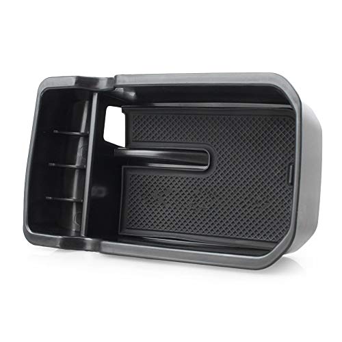 MALLOFUSA Compatible for Jeep Compass 2017 Interior Car Center Console Armrest Storage Organizer Holder Tray Box Bin