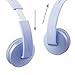 ONTA gorsun Sport Lightweight Foldable On-Ear Headphones Adjustable Headsets with Mic and Volume Control 3.5mm for Kids iPhone Laptop Computer Mp3/4 Earphones (Blue)thumb 1